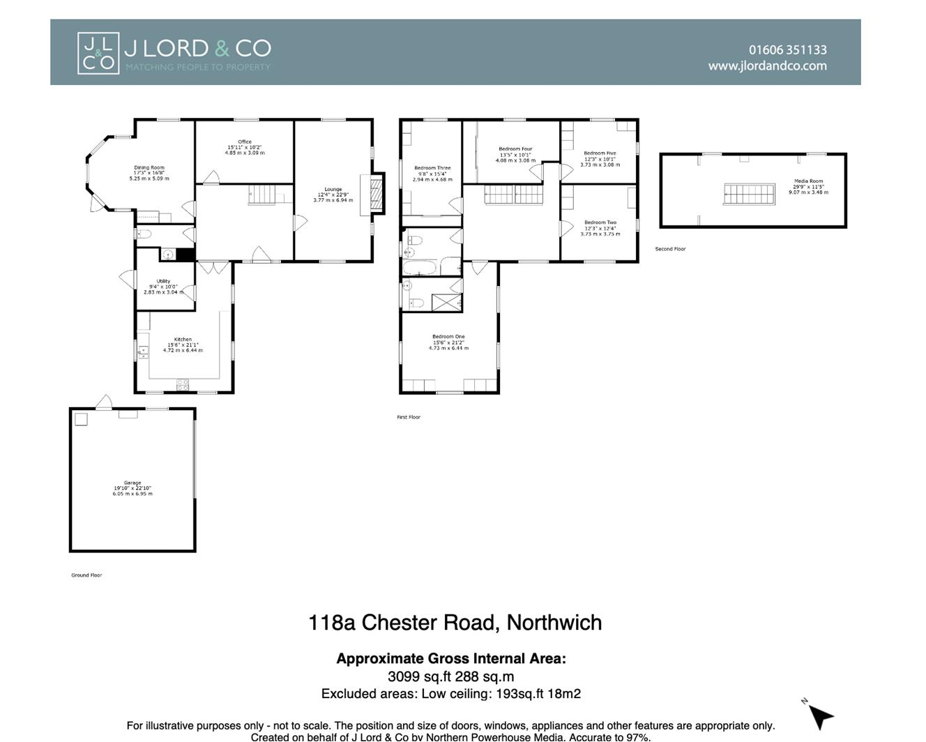 Treetops - 118a Chester Road, Northwich, CW8 4AN floorplan