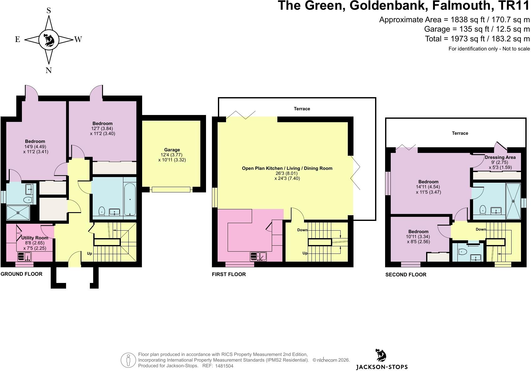 4, The Green, Goldenbank, Falmouth, Cornwall, TR11 floorplan