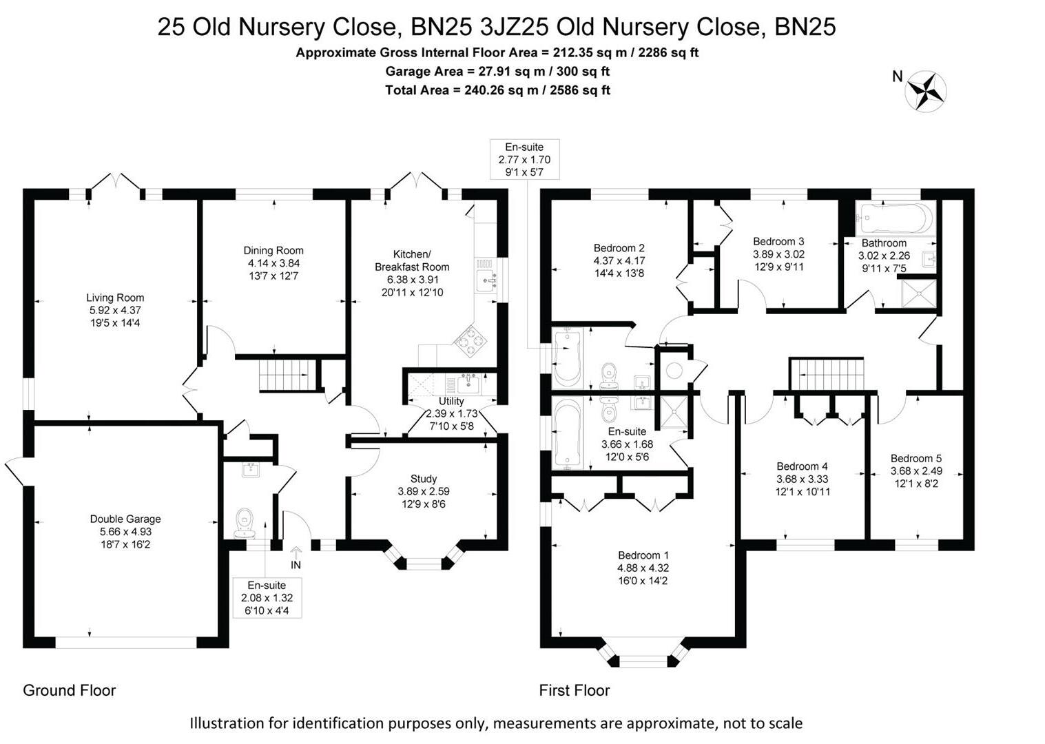 Old Nursery Close, Seaford floorplan