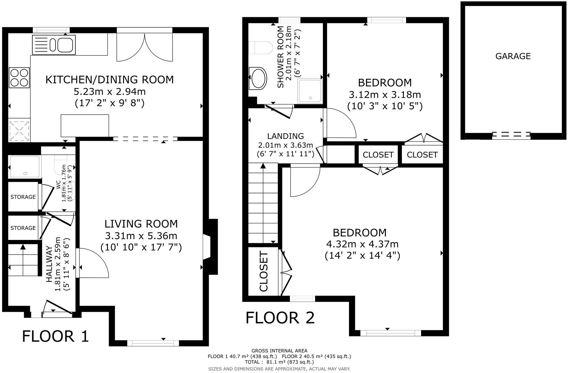 The Lanes, Bampton, OX18 floorplan