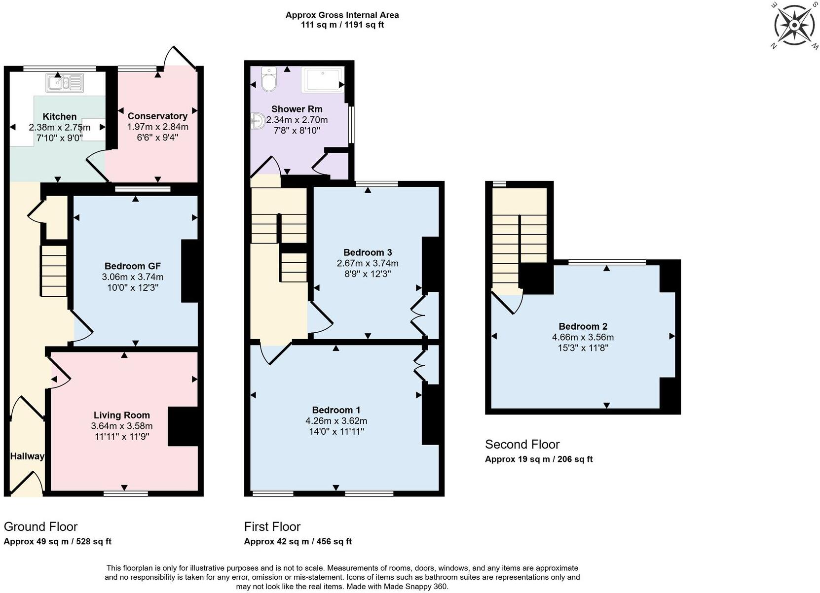 Codrington Street, Exeter, EX1 floorplan