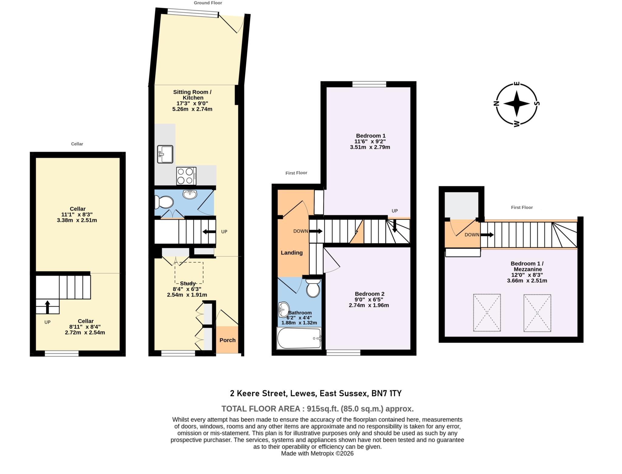 Keere Street, Lewes floorplan