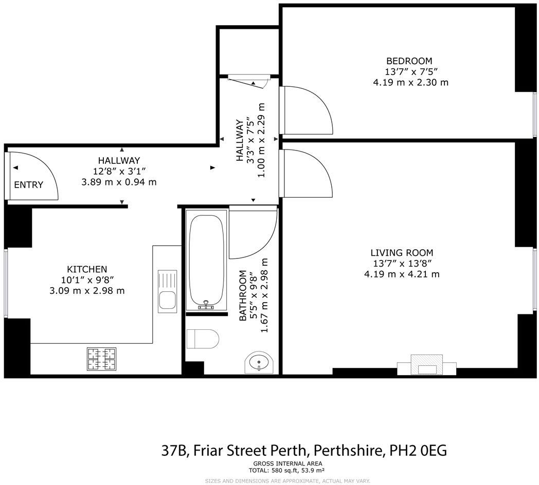 Friar Street Perth, Perthshire, PH2 0EG floorplan