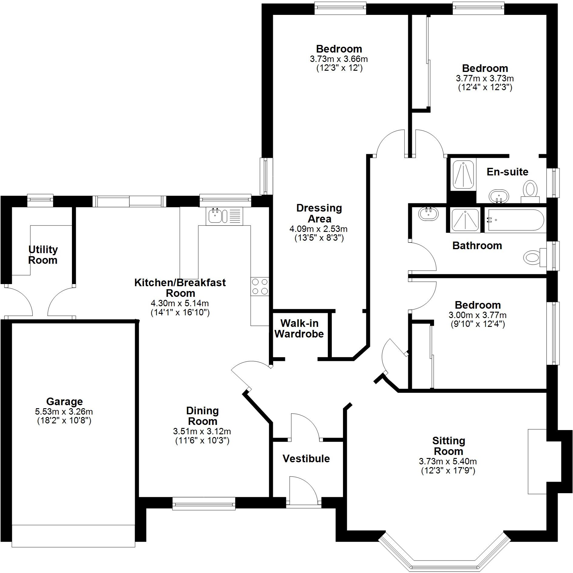 The Holly, Trafalgar Drive, Swarland, Northumberand, NE65 floorplan