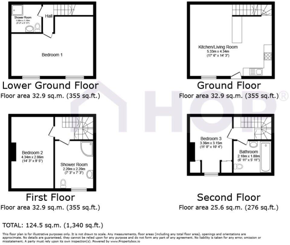 Knowle Grove, Burley, Leeds, West Yorkshire, LS4 floorplan