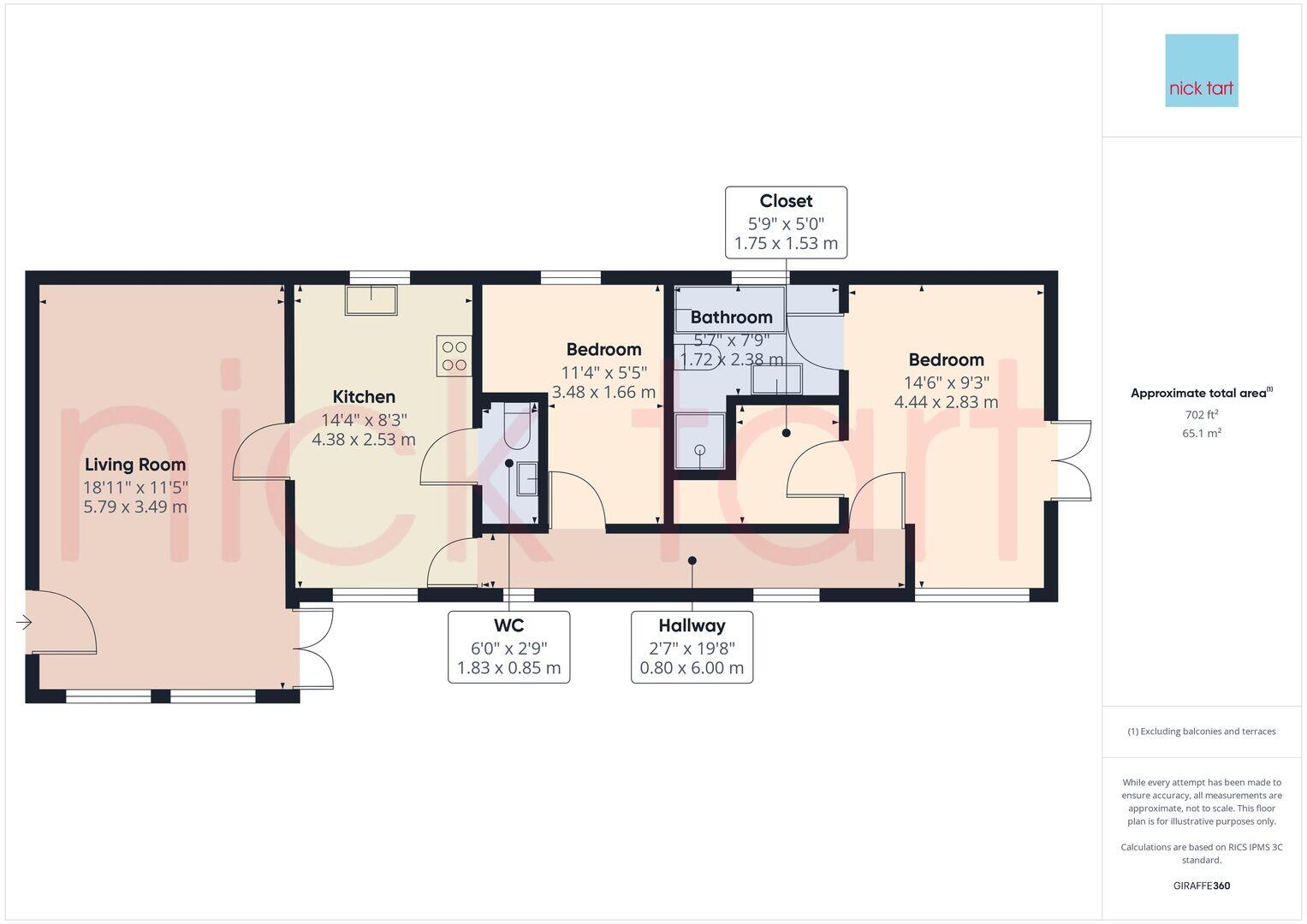 22, Knowle Sands Caravan Park floorplan
