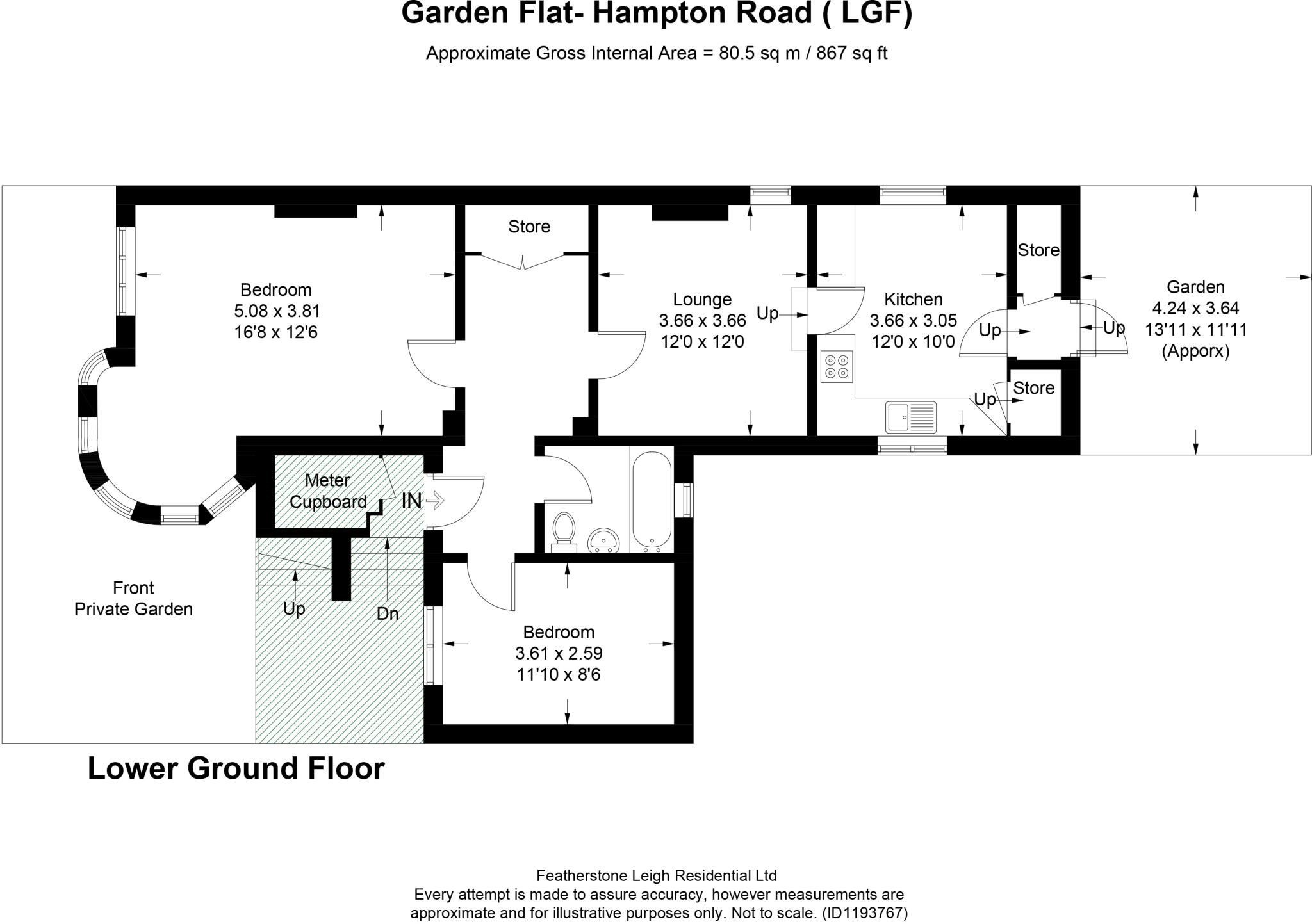 Hampton Road, Twickenham, TW2 floorplan