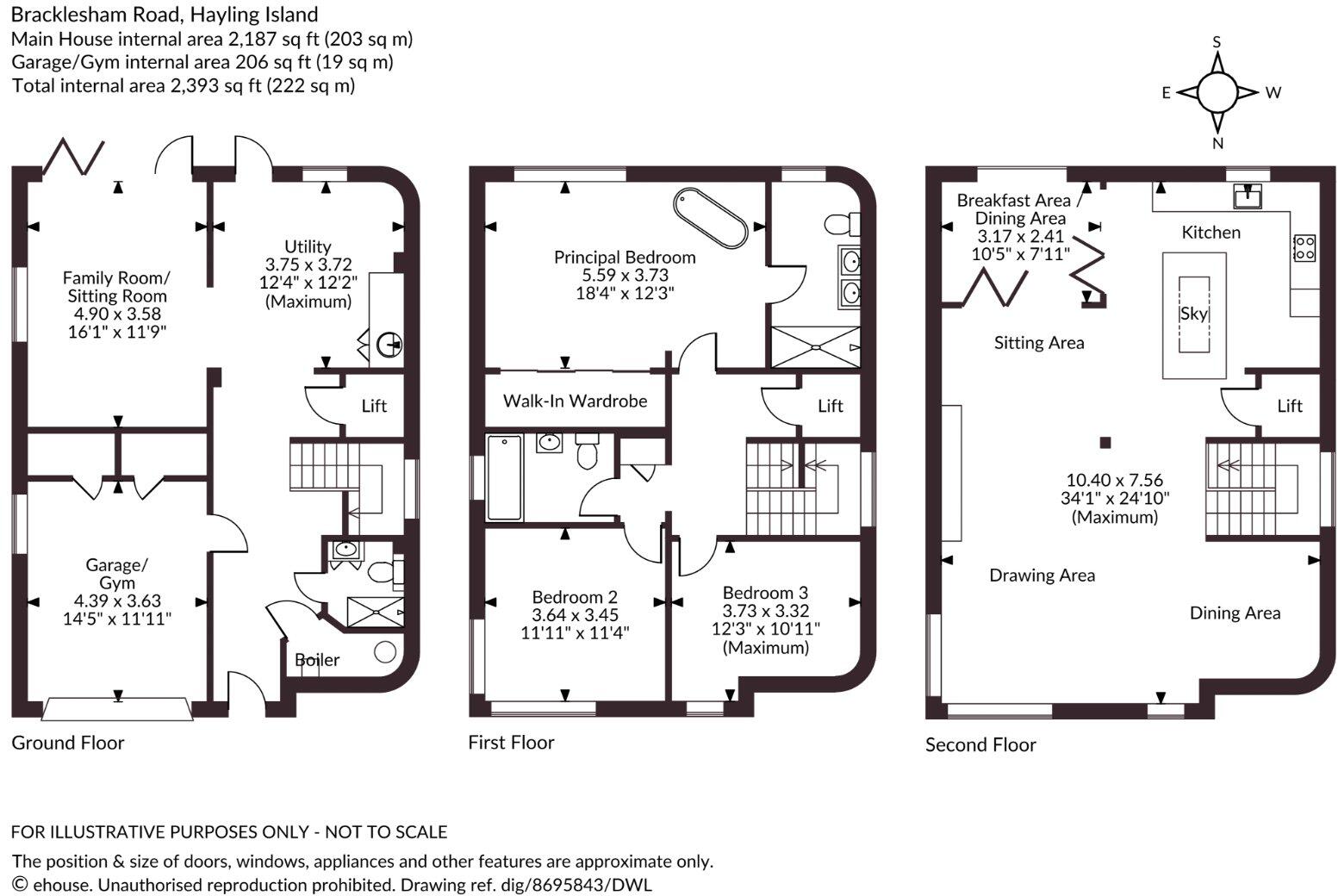 Bracklesham Road, Hayling Island, Hampshire floorplan
