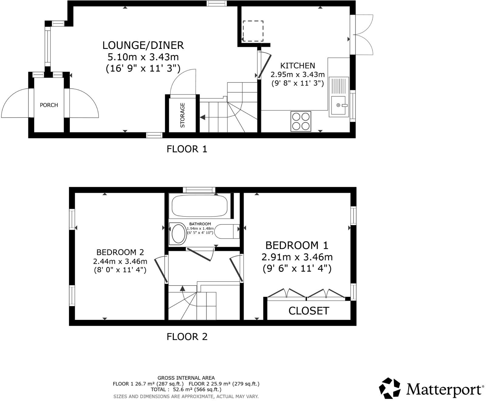 Hamilton Road, Ashford, Kent, TN24 floorplan