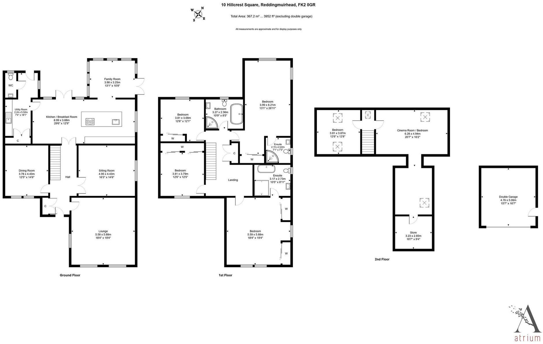 10 Hillcrest Square, Reddingmuirhead floorplan