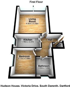 Hudson House, Southdowns Retirement Village, South Darenth floorplan