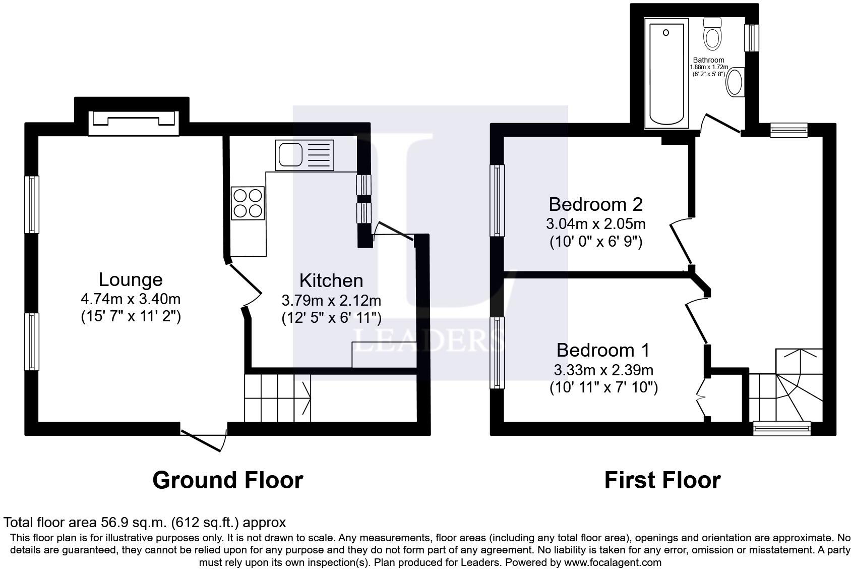 Cowl Street, Evesham, WR11 floorplan