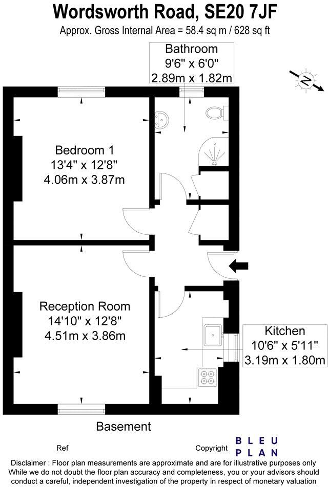 Wordsworth Road, London, SE20 floorplan