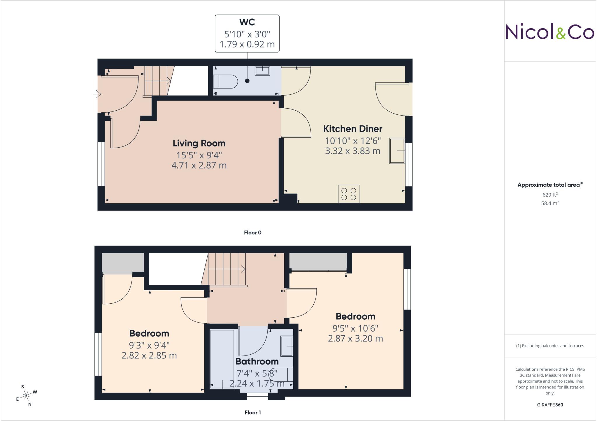 Mitchell Road, Copcut, Droitwich Spa, Worcestershire, WR9 floorplan
