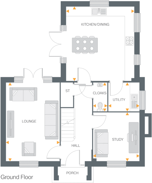 Houlton Way,
Rugby,
CV23 1EZ floorplan
