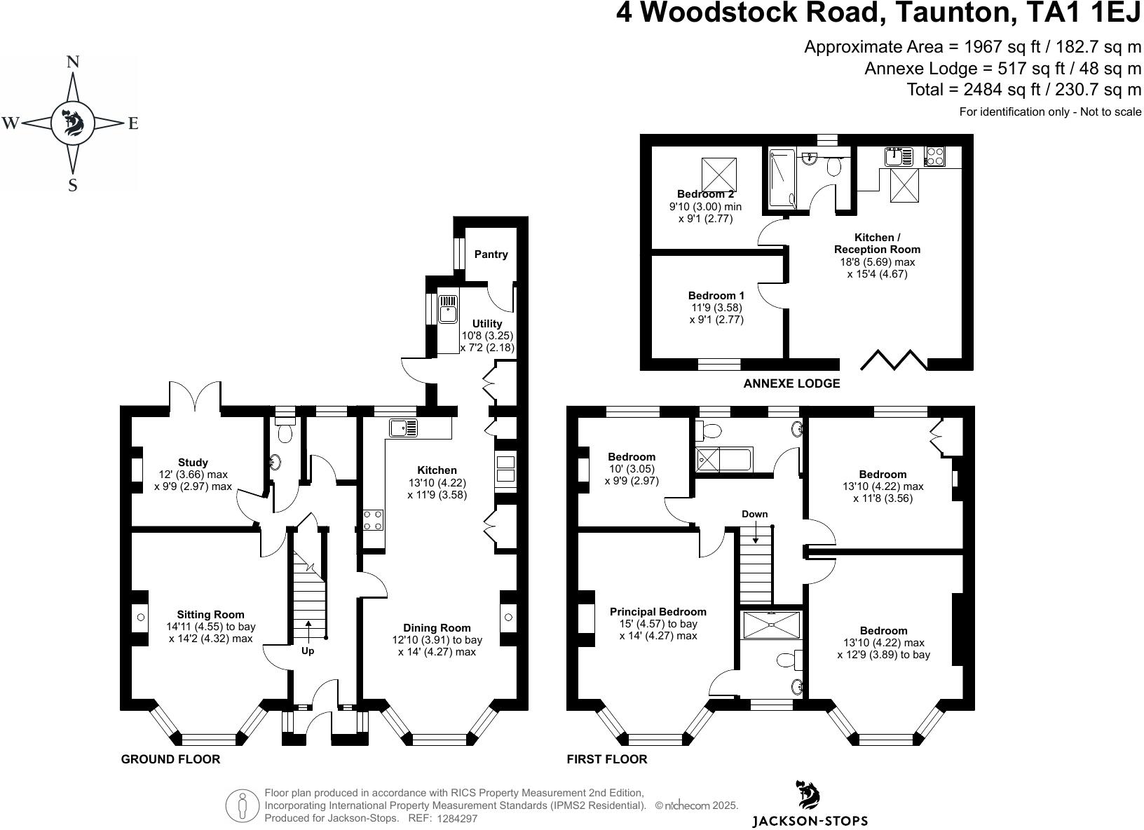Woodstock Road, Taunton, TA1 floorplan