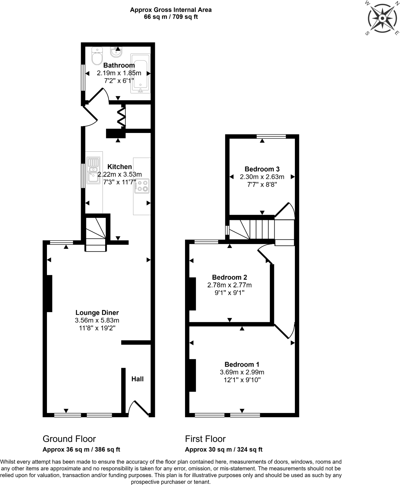 67, Kingston Road, Ipswich, Suffolk, IP1 floorplan