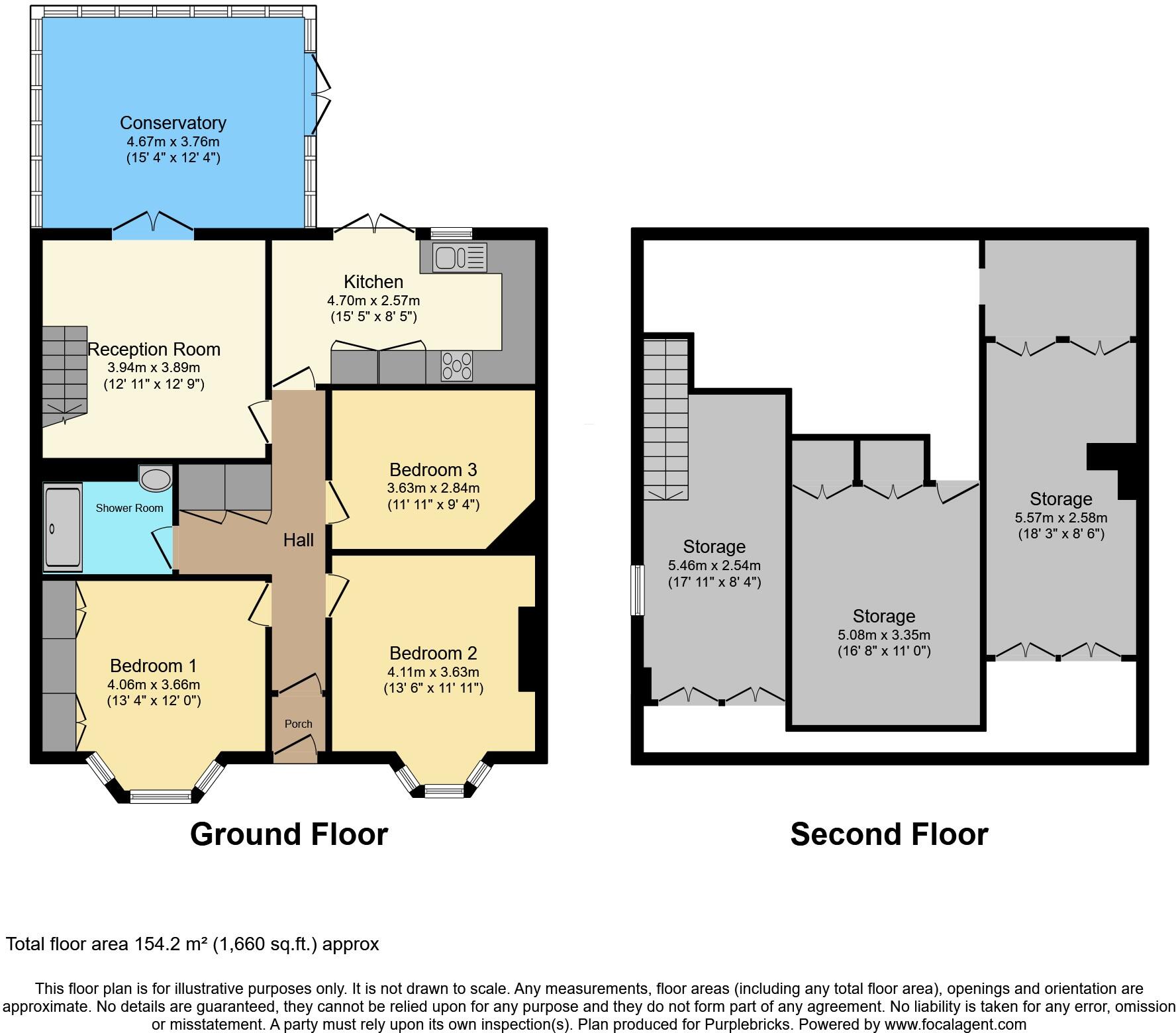 Old Farm Avenue, Sidcup, DA15 floorplan