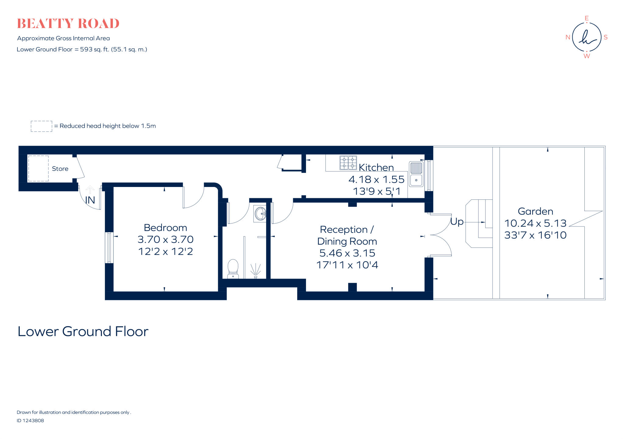 40 Beatty Road, London, N16 floorplan