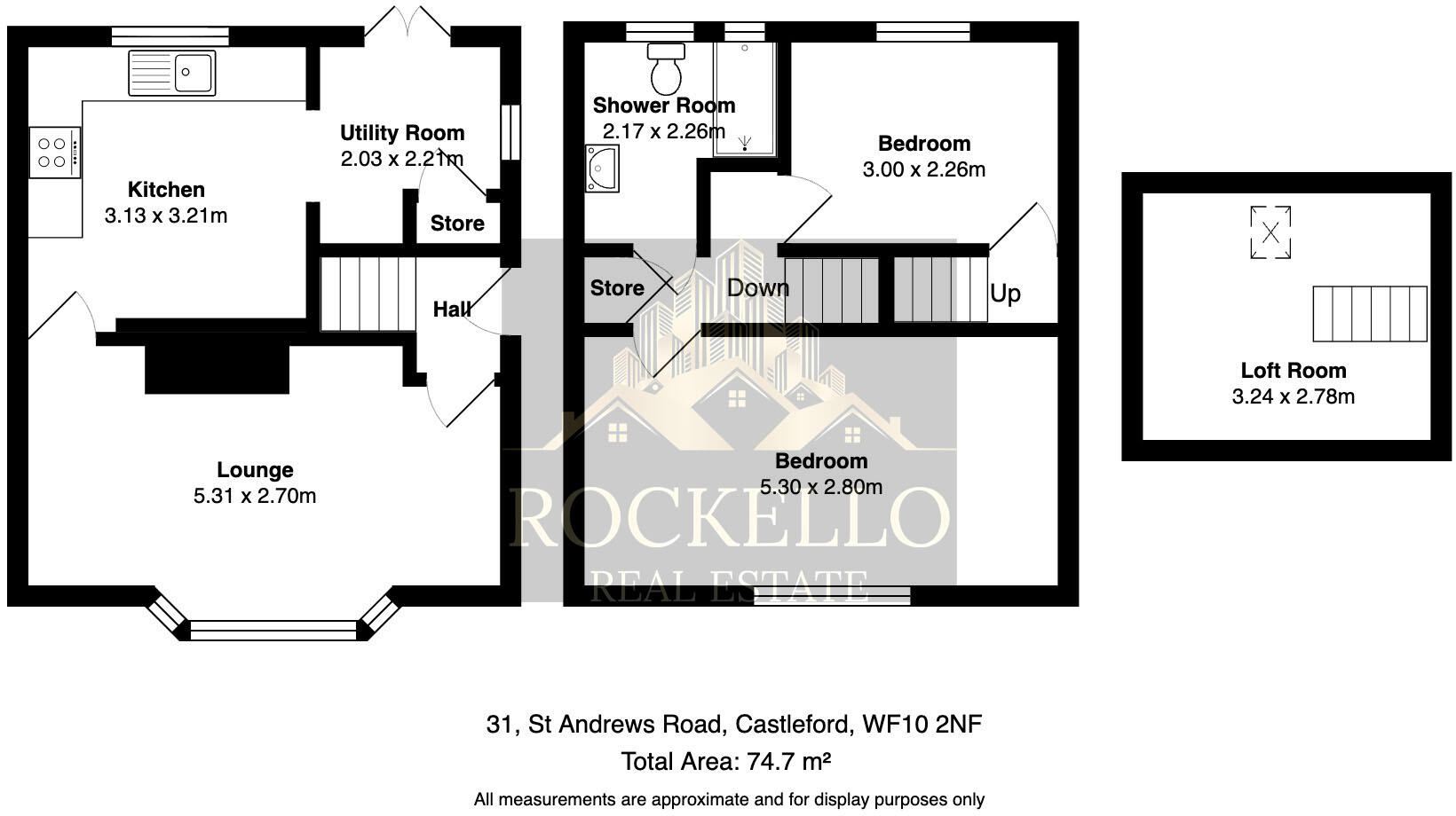 St. Andrews Road, Castleford, West Yorkshire, WF10 floorplan