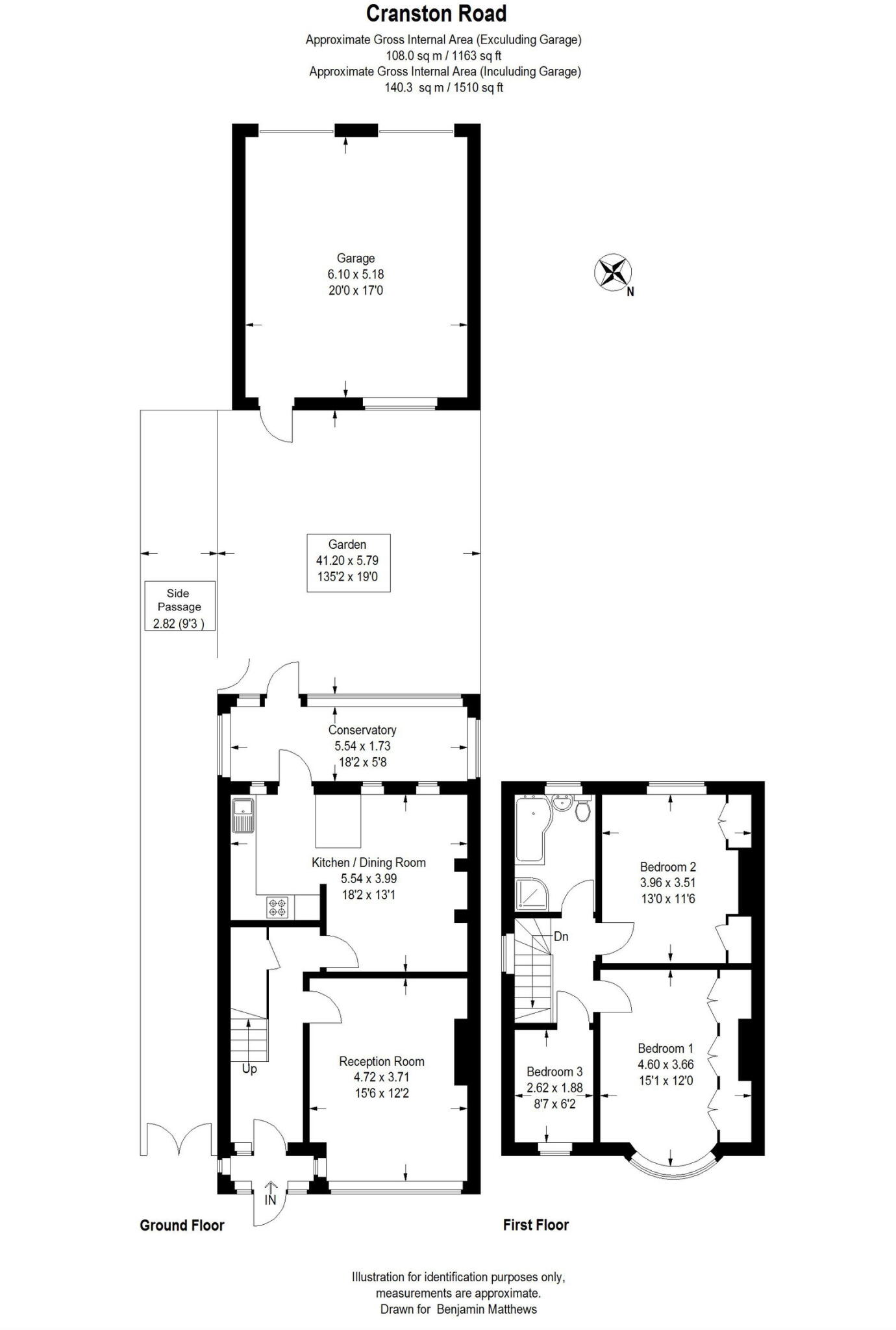 Cranston Road, London, SE23 2EY floorplan