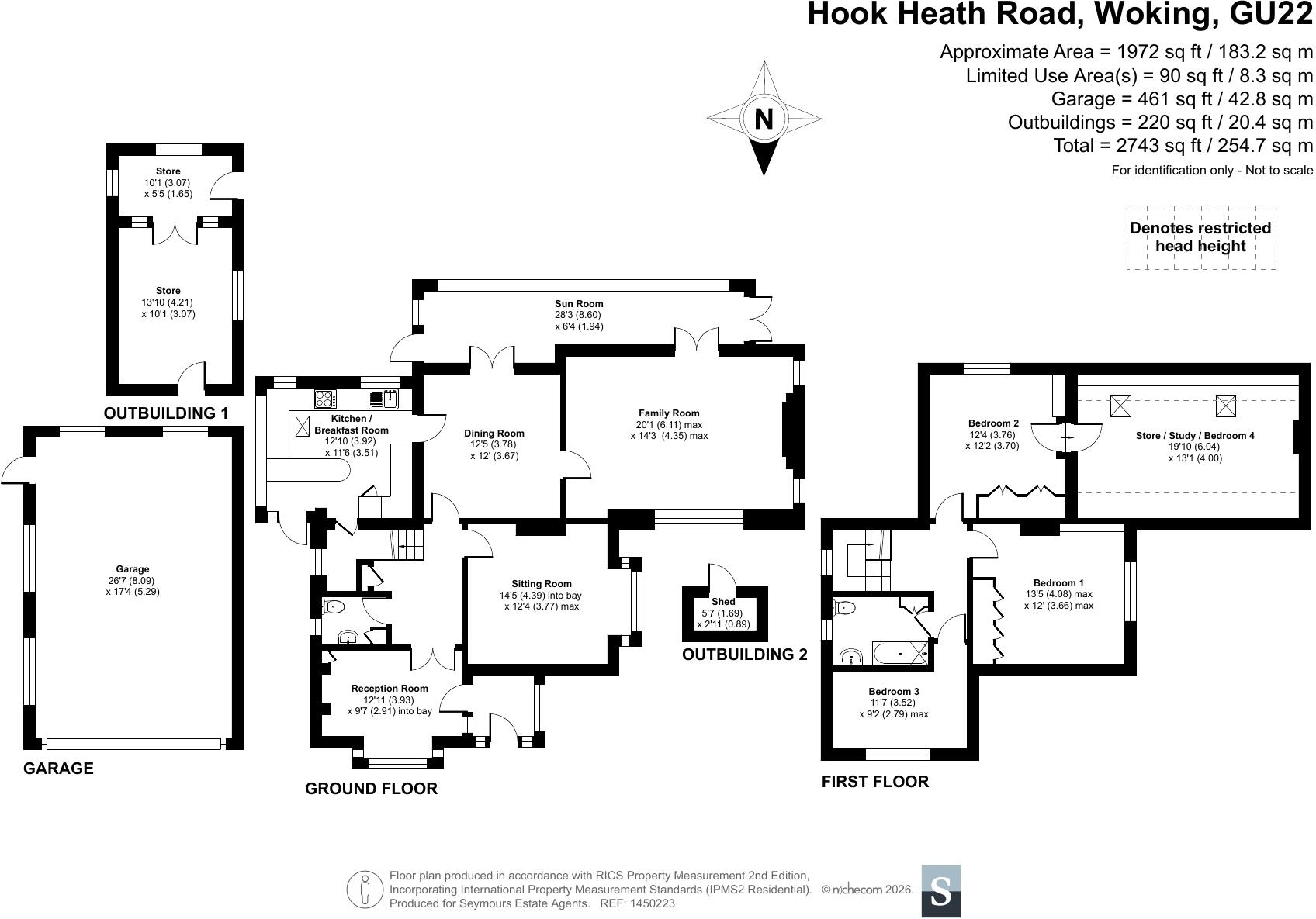 Hook Heath Road, Woking, GU22 floorplan