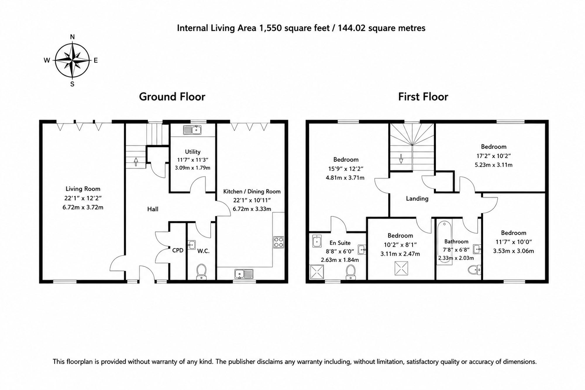 Snowberry Cottage, High Close Farm Black Hill Stratford Upon Avon CV37 floorplan