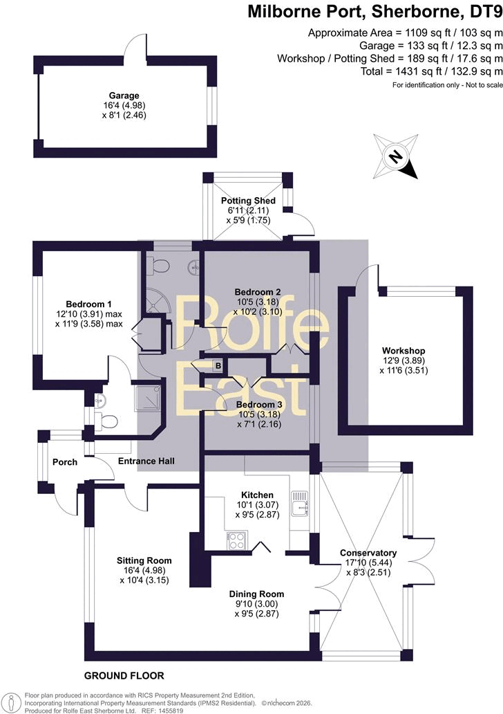 25, The Meads, Milborne Port, Sherborne floorplan