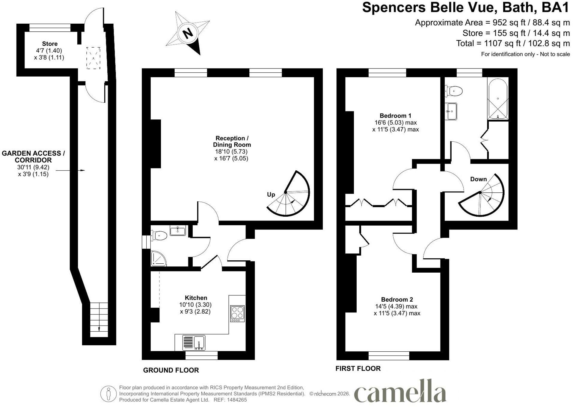 Spencers Belle Vue, Bath, BA1 floorplan