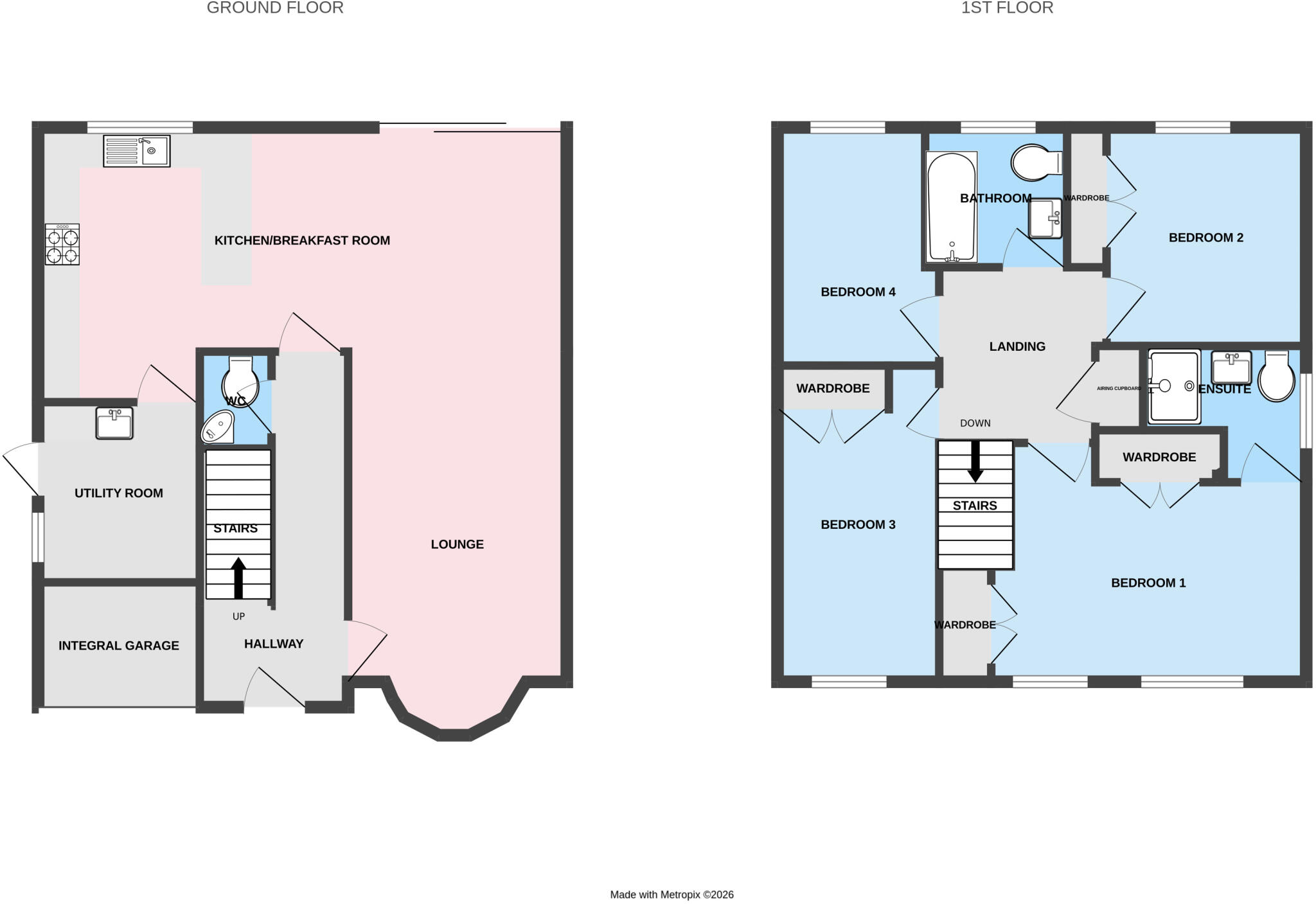 Hedingham Road, Leegomery, Telford, Shropshire, TF1 floorplan