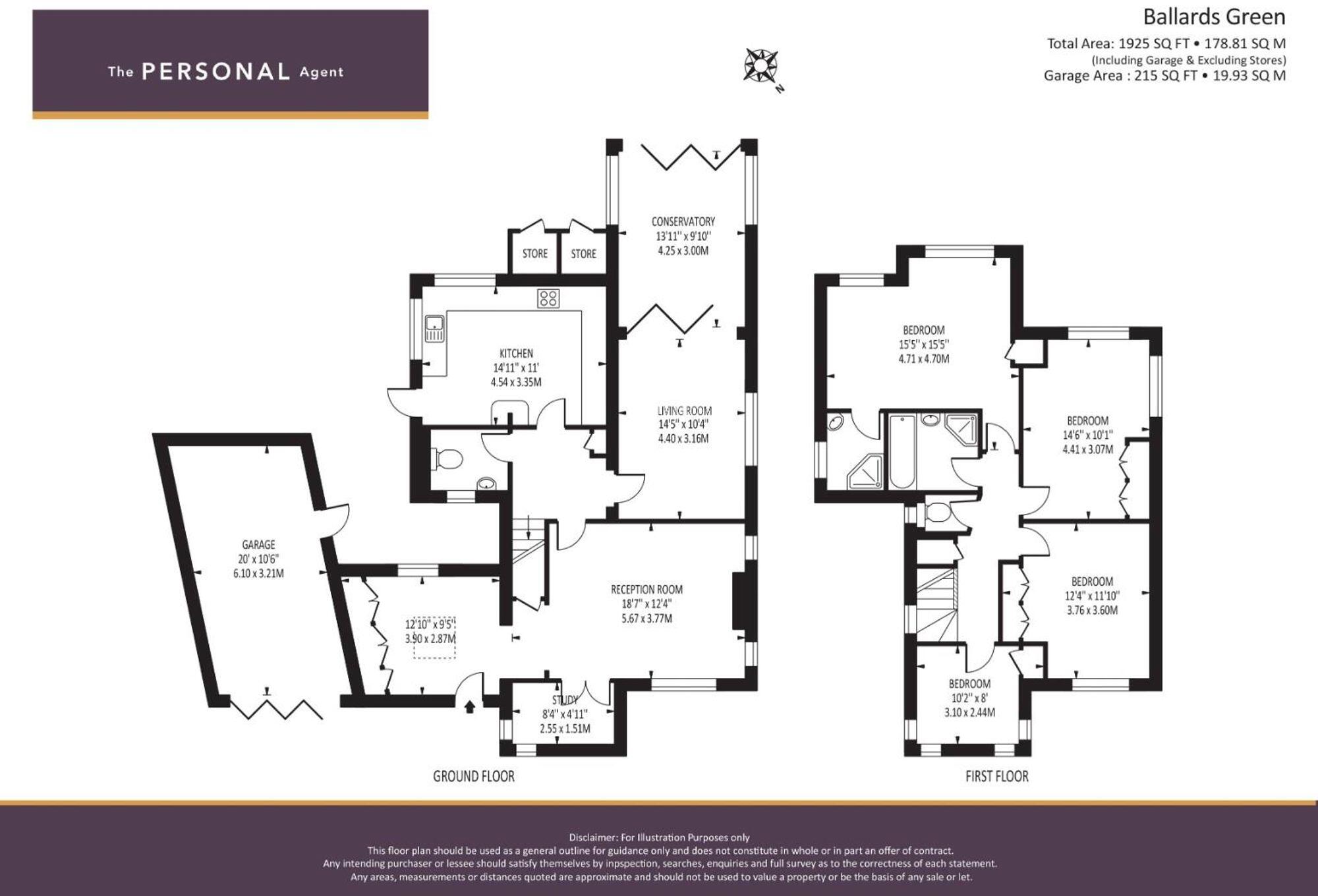 Ballards Green, Burgh Heath, KT20 floorplan