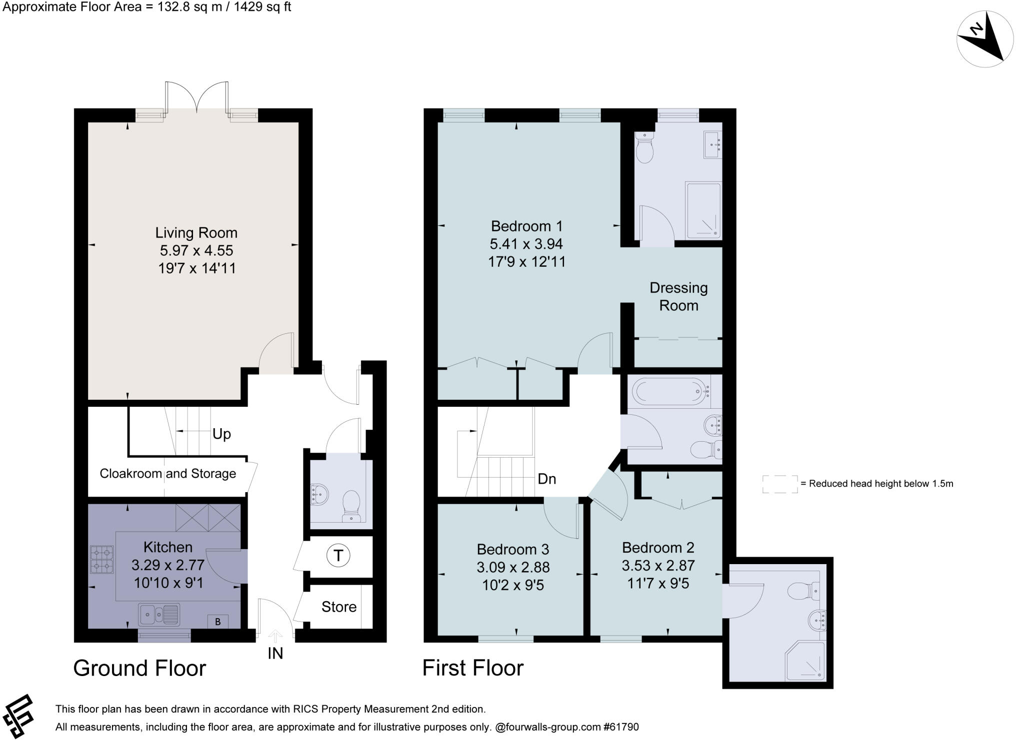 1, Fieldgate Court, 42 Portsmouth Road, Cobham, Surrey, KT11 floorplan