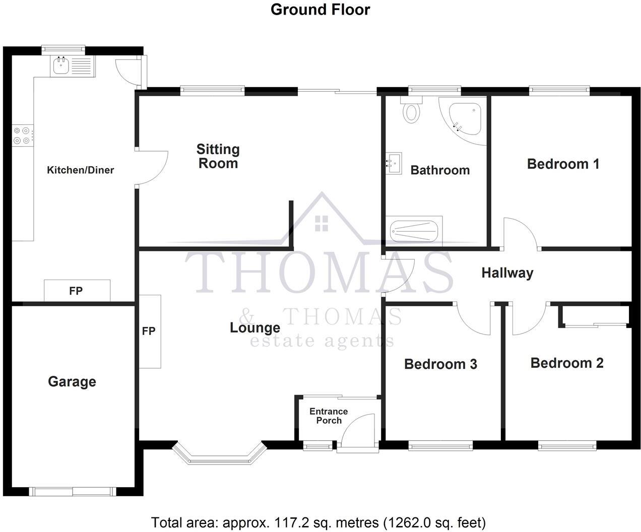 Heol Ddu, Ammanford floorplan