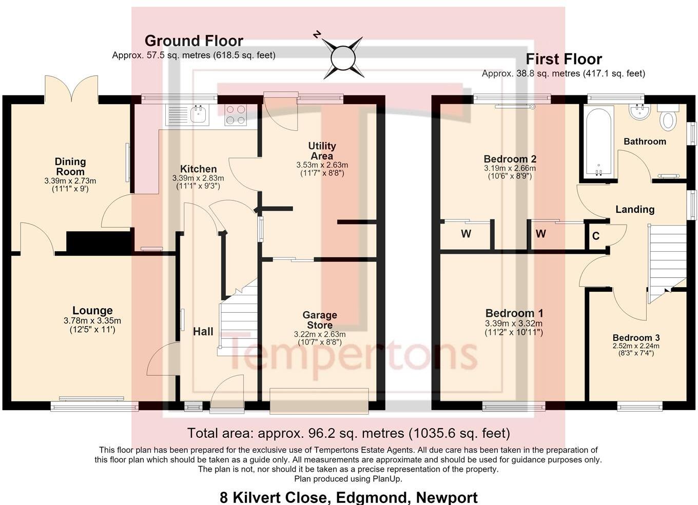 Kilvert Close, Edgmond floorplan