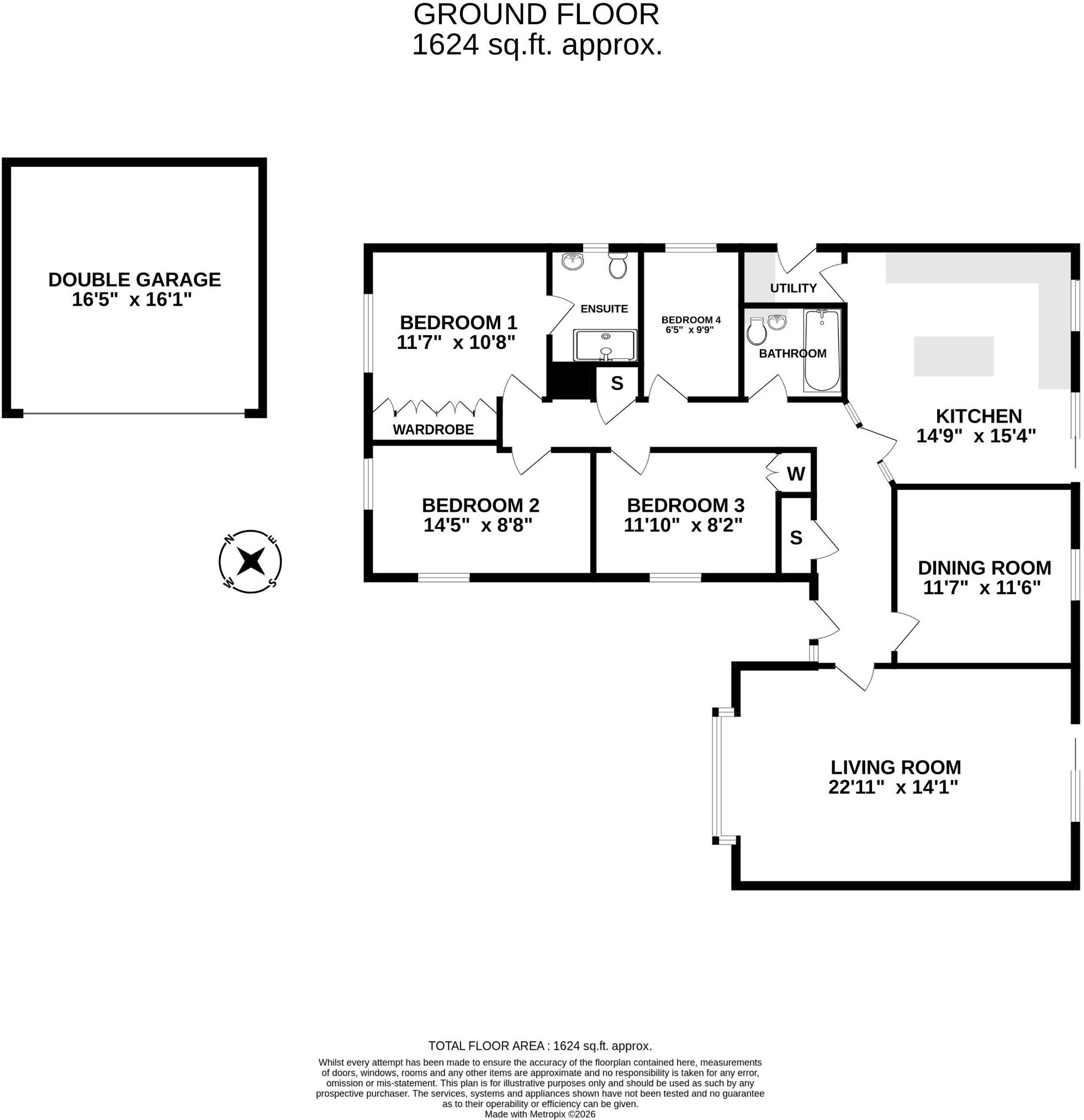 Meadow Heights, St. Owens Cross, Hereford floorplan