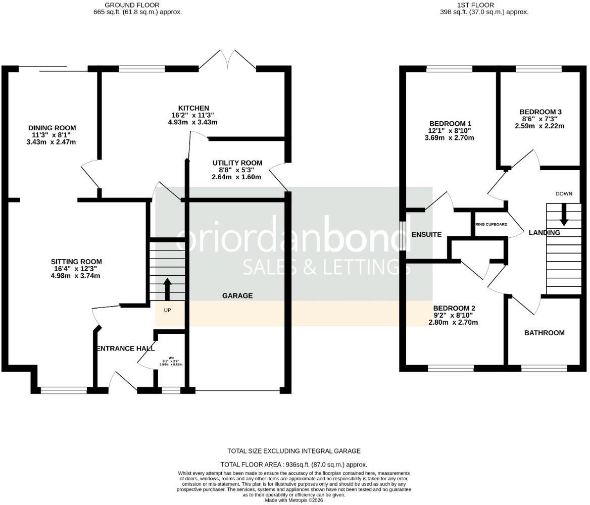 Leah Bank, Sandringham Gardens, Northampton NN4 floorplan