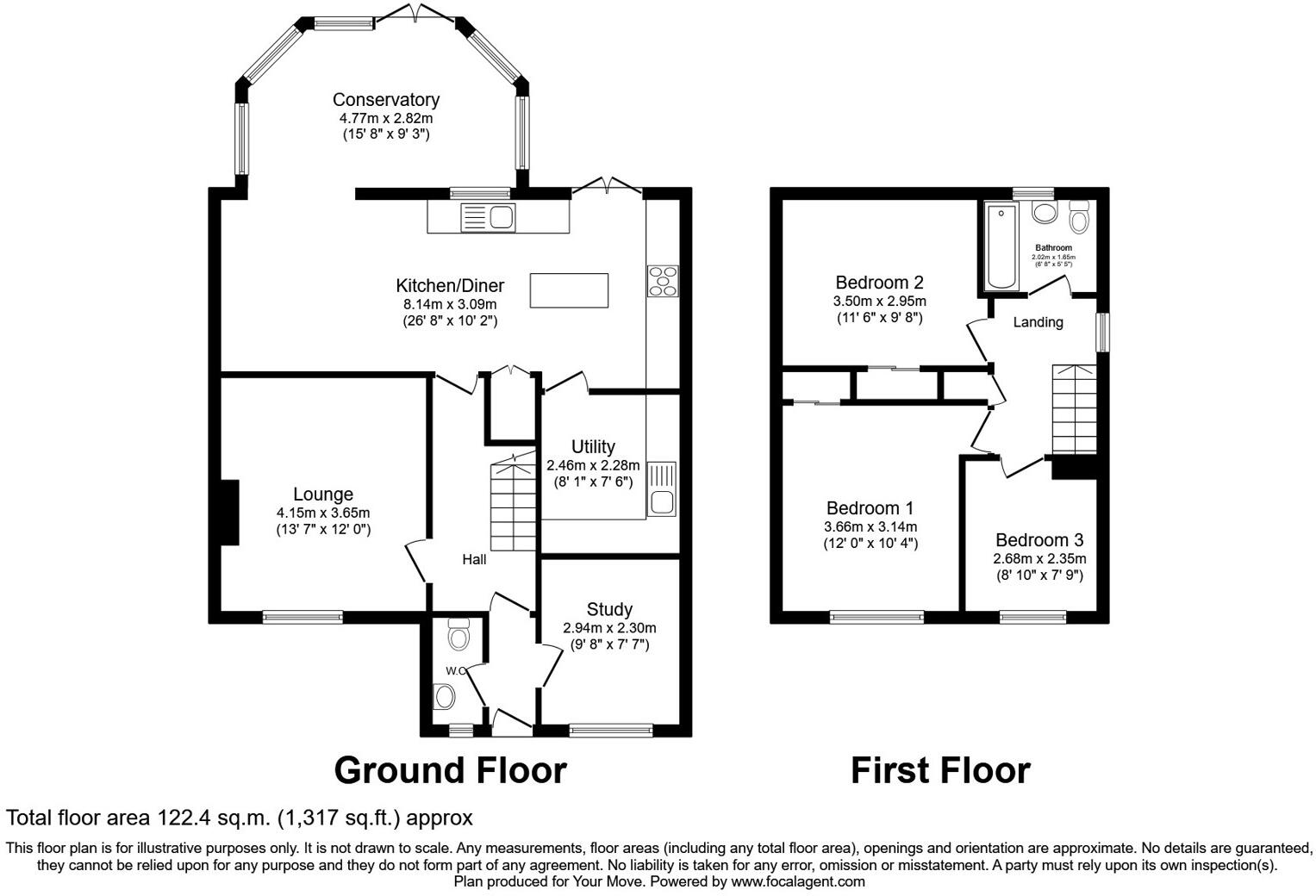 Grovefields, Leegomery, Telford, Shropshire, TF1 floorplan