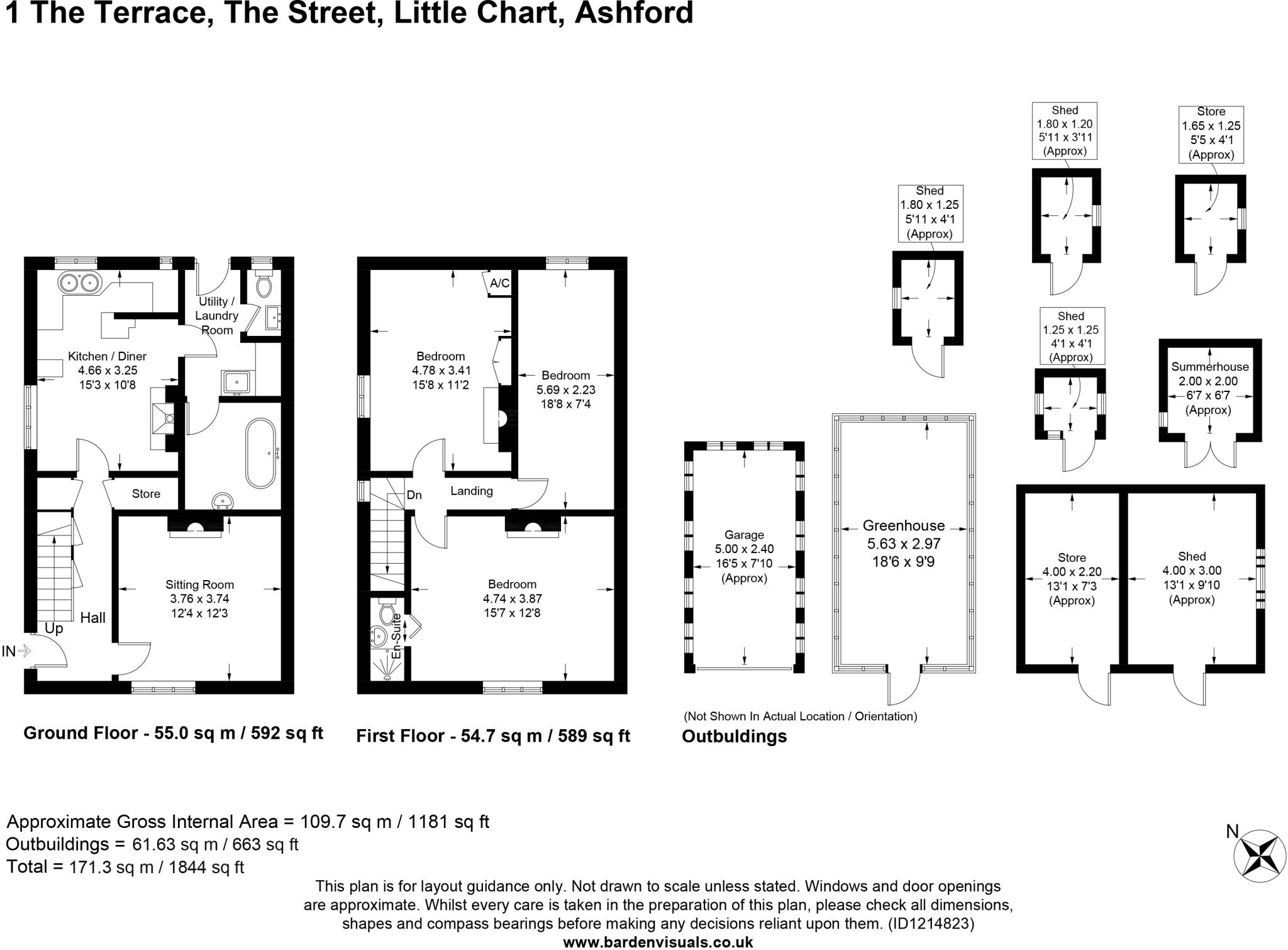The Street, Little Chart, Ashford, Kent, TN27 floorplan