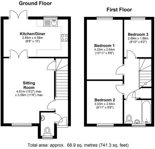 Clover Avenue, Bishops Gate floorplan