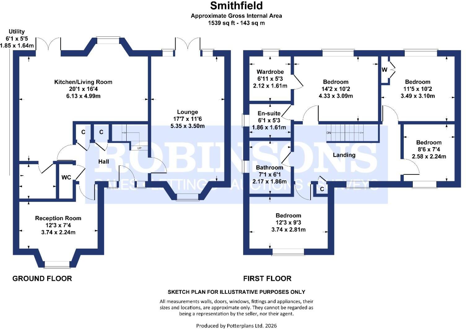 Smithfield, Pity Me, Durham floorplan