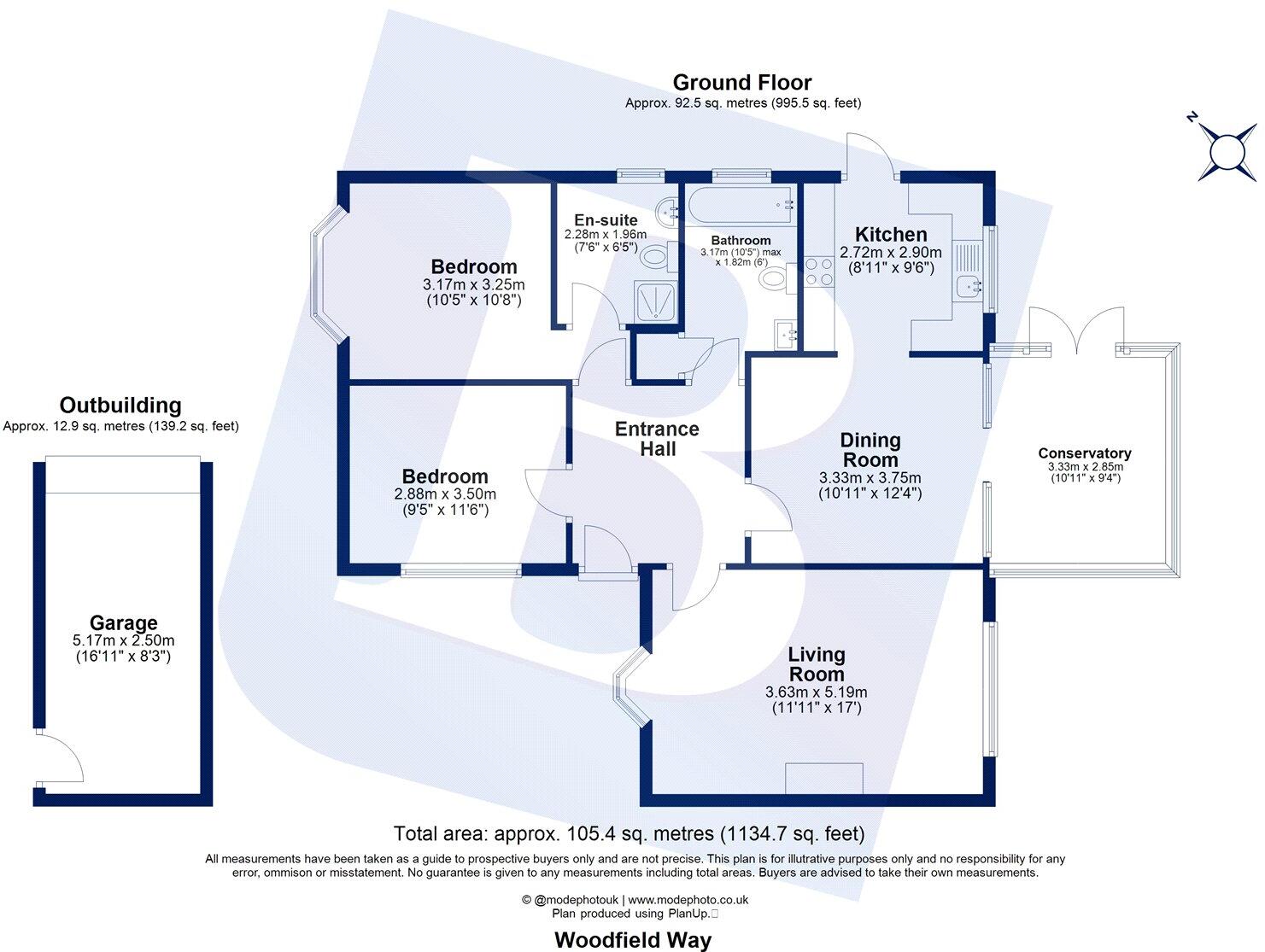 Woodfield Way, Hatfield Peverel, Chelmsford, Essex, CM3 floorplan