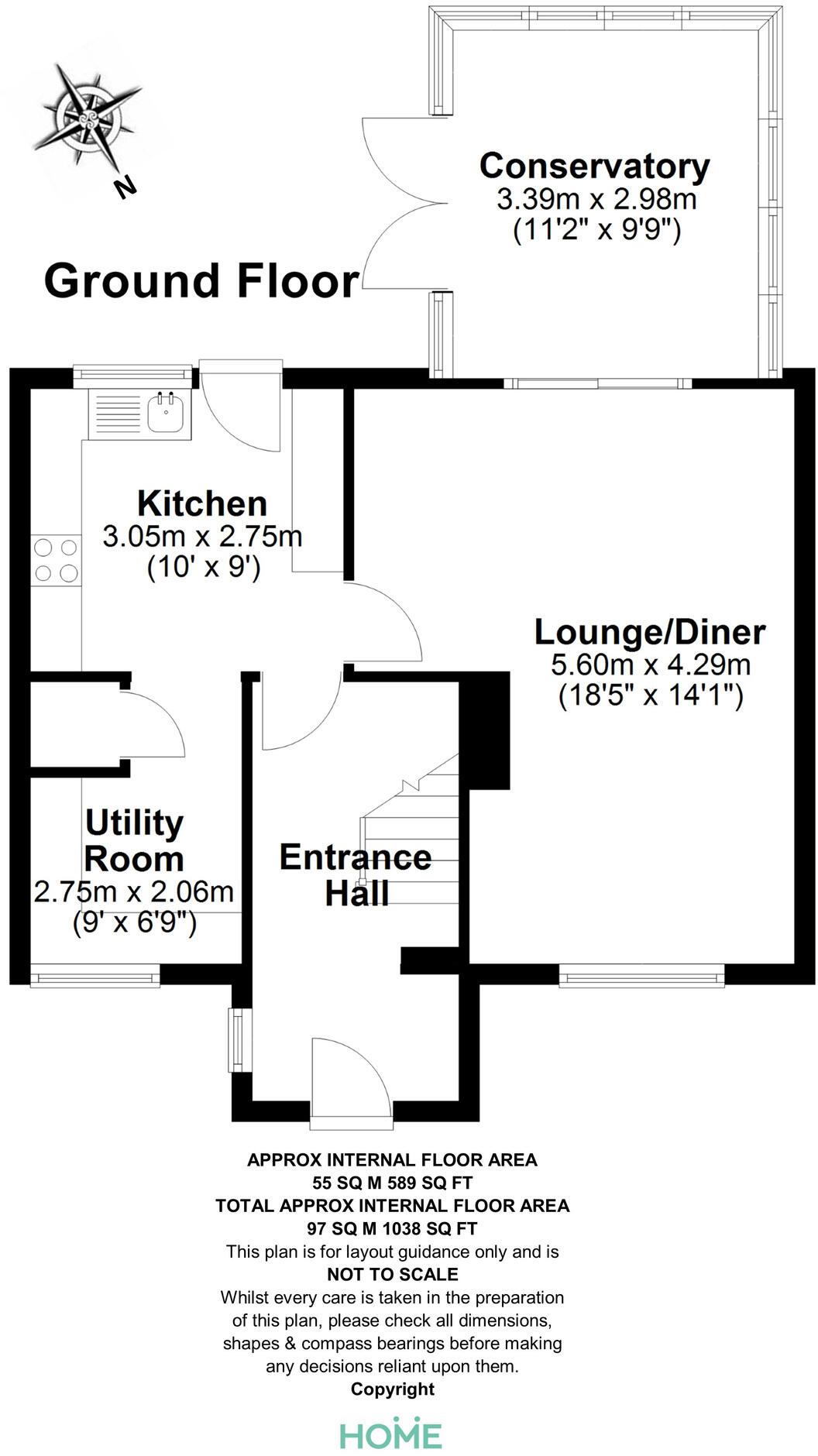 Exmoor Close, Chelmsford floorplan