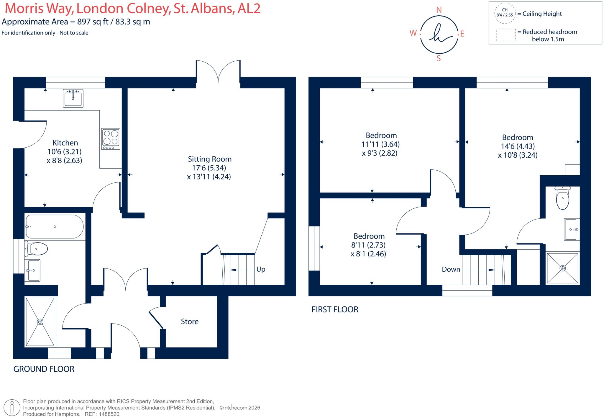 Morris Way London Colney AL2 floorplan