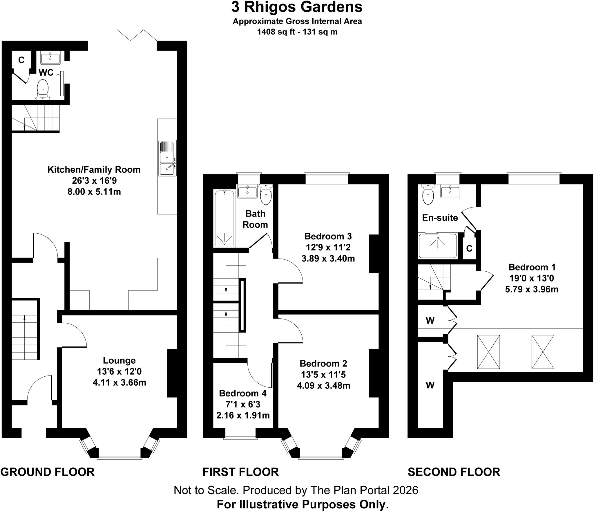 Rhigos Gardens, Cathays, Cardiff, CF24 floorplan