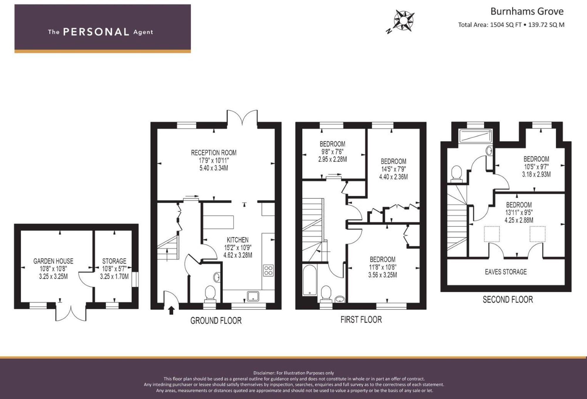 Burnhams Grove, Epsom, KT19 floorplan