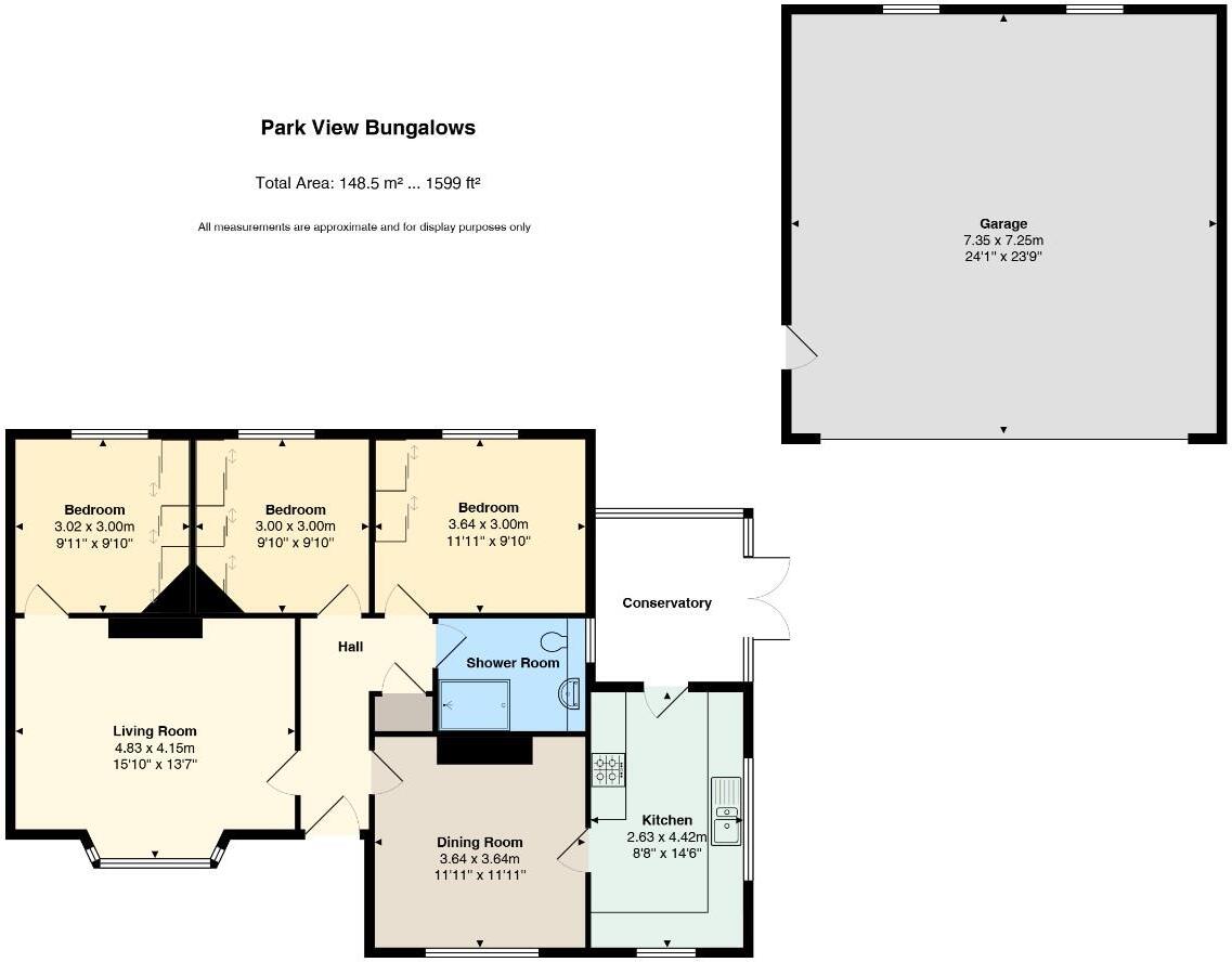 Park View Bungalows, Penmaen, Blackwood floorplan