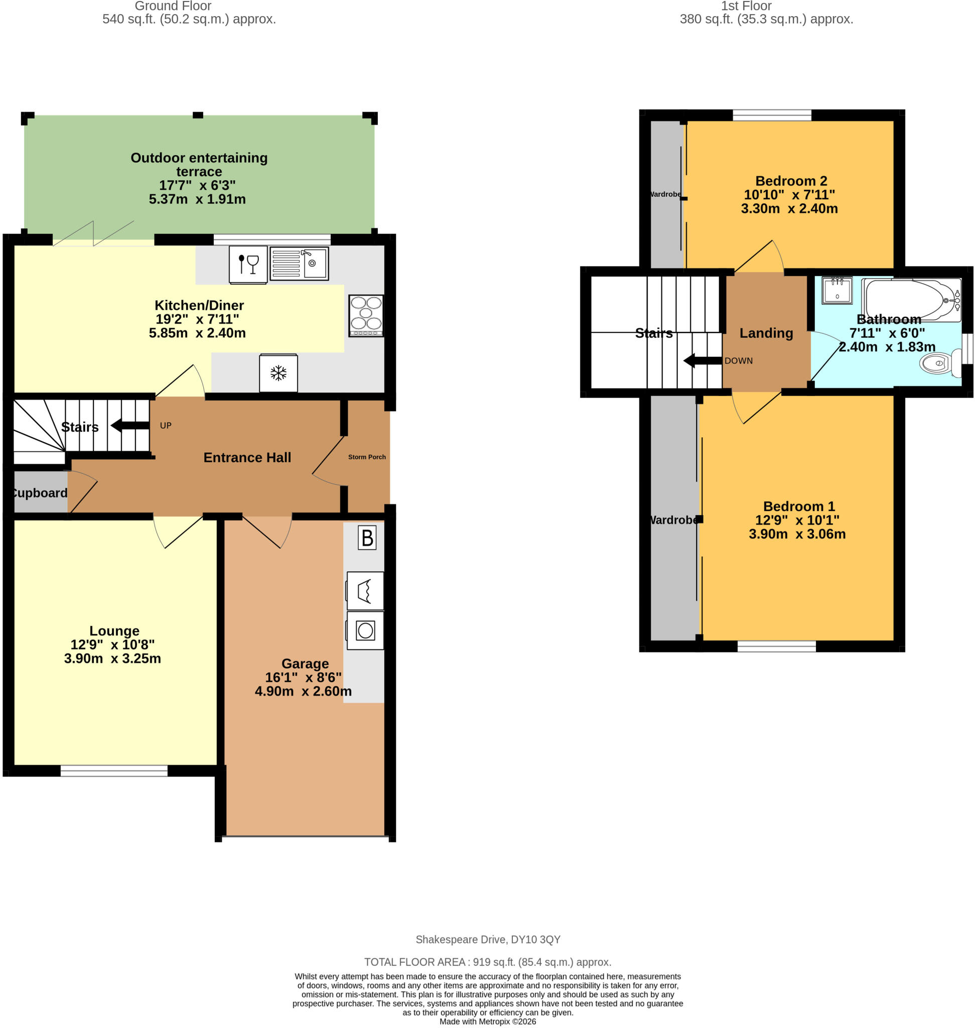 Shakespeare Drive, Kidderminster, DY10 floorplan