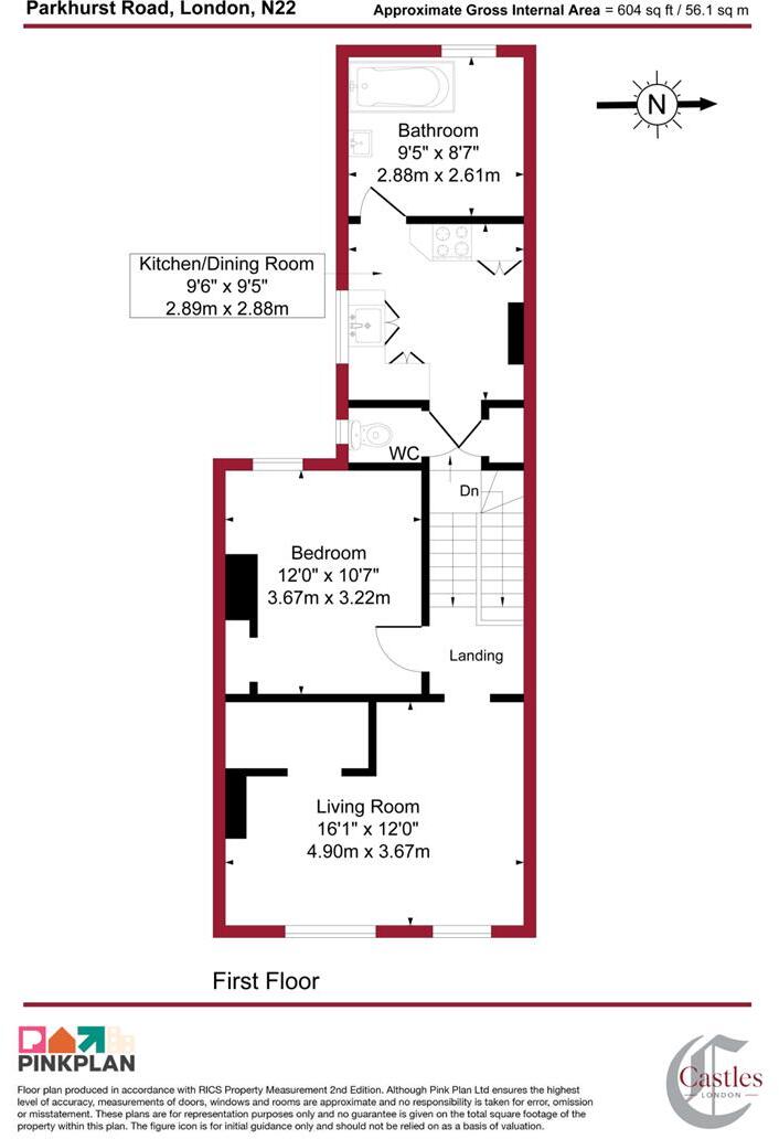 Parkhurst Road, N22 floorplan