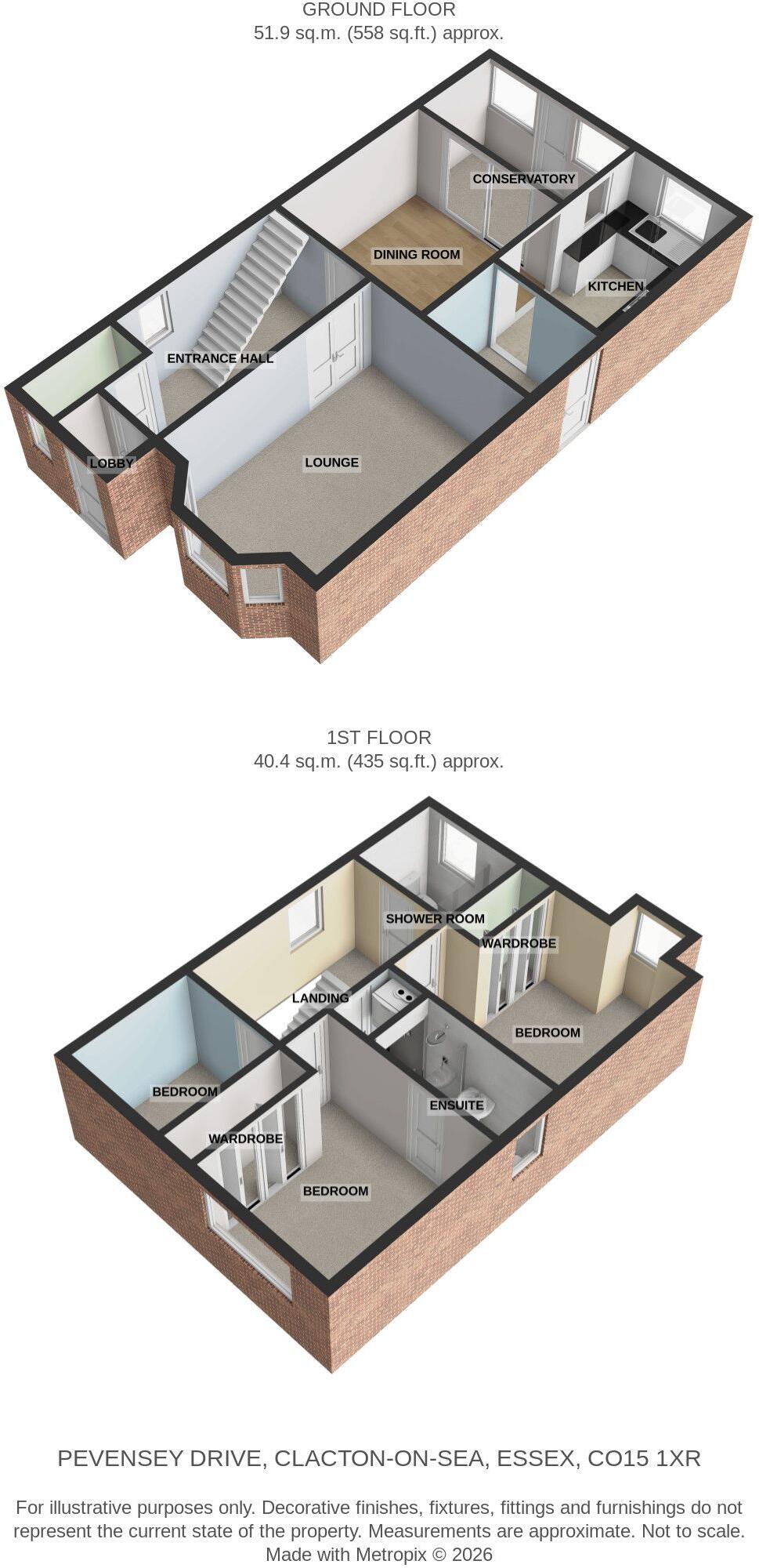 Pevensey Drive, Clacton-on-Sea, Essex, CO15 1XR floorplan