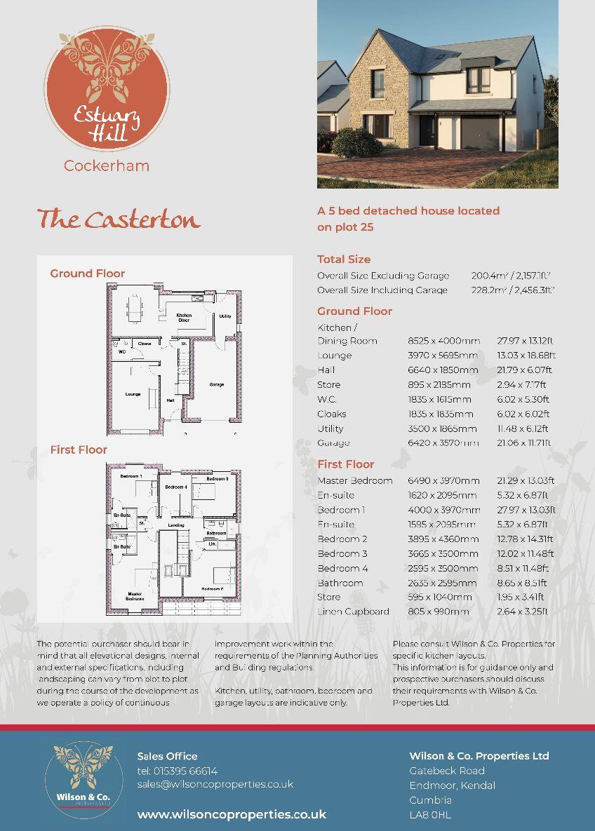 PLOT 25 Estuary Hill, Cockerham LA2  floorplan